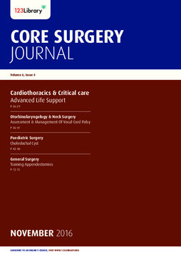 Volume 6, Issue 4: Cardiothoracics and Critical Care
